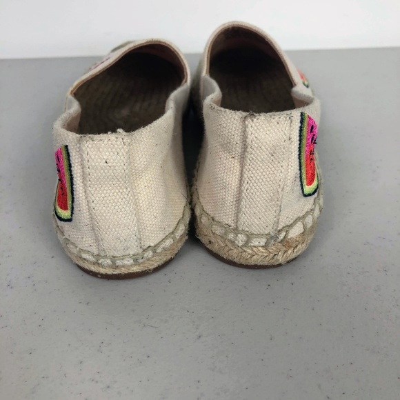 J.Crew Canvas Espadrilles Flats Embroidered Fruits - Picture 5 of 8